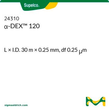 &#945;-DEX&#8482;&nbsp;120 L × I.D. 30&#160;m × 0.25&#160;mm, df 0.25&#160;&#956;m