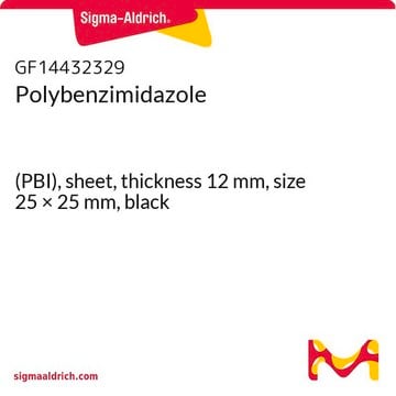 Polybenzimidazole (PBI), sheet, thickness 12&#160;mm, size 25 × 25&#160;mm, black