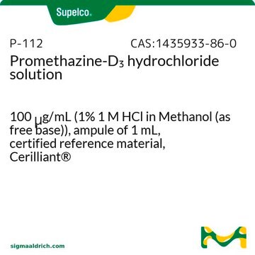 Promethazine-D3 hydrochloride solution 100&#160;&#956;g/mL (1% 1 M HCl in Methanol (as free base)), ampule of 1&#160;mL, certified reference material, Cerilliant&#174;