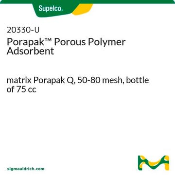 Porapak&#8482; Porous Polymer Adsorbent matrix Porapak Q, 50-80&#160;mesh, bottle of 75&#160;cc