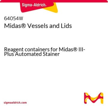 Midas&#174; Vessels and Lids Reagent containers for Midas&#174; III-Plus Automated Stainer