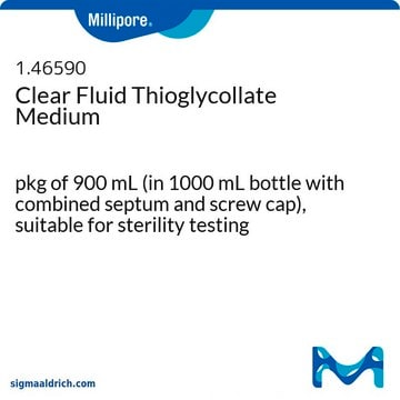 Clear Fluid Thioglycollate Medium pkg of 900&#160;mL (in 1000 mL bottle with combined septum and screw cap), suitable for sterility testing