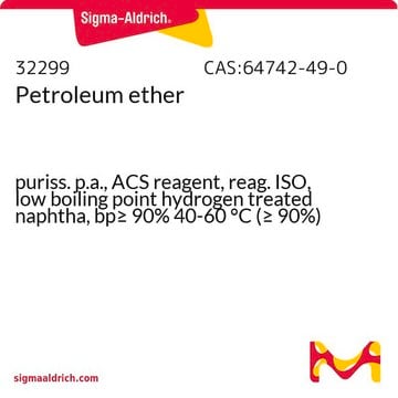 Petroleum ether puriss. p.a., ACS reagent, reag. ISO, low boiling point hydrogen treated naphtha, bp&#8805; 90% 40-60&#160;°C (&#8805; 90%)