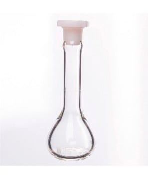 Synthware&#8482; Volumetric flask, Class A with PFTE stopper borosilicate glass 3.3, capacity 5&#160;mL