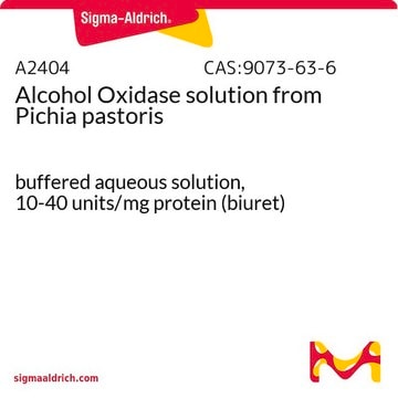 Alkohol-Oxidase aus Pichia pastoris buffered aqueous solution, 10-40&#160;units/mg protein (biuret)