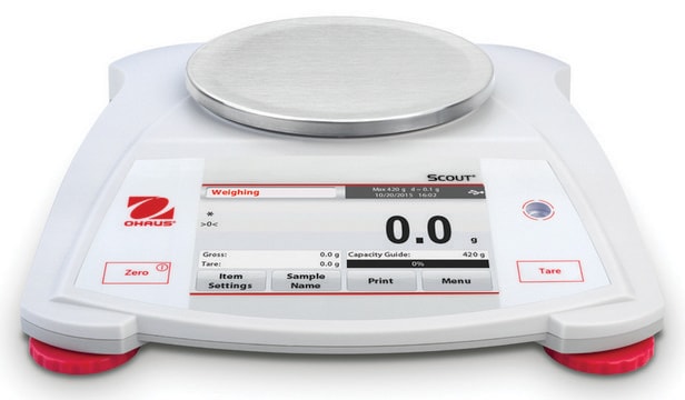 Ohaus&#174; Scout&#174; STX Touchscreen Balance Model STX222, weighing capacity 220&#160;g, resolution: 0.01&#160;g, AC/DC input 120 V AC, US 3-pin plug