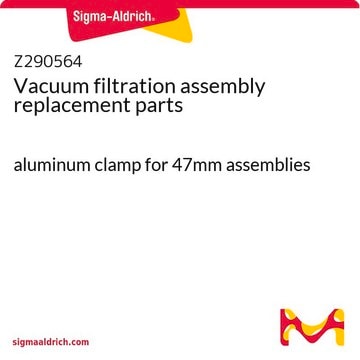 Vacuum filtration assembly replacement parts aluminum clamp for 47mm assemblies