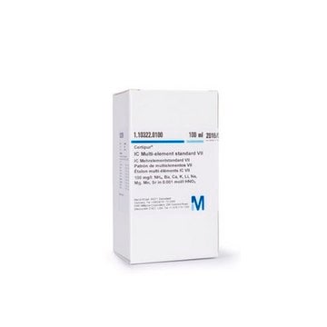 IC Multi-element standard I F&#8315; = 100 mg/l, Cl&#8315; = 250 mg/l, NO&#8323;&#8315;, SO&#8324;&#178;&#8315; = 500 mg/l, PO&#8324;&#179;&#8315; = 1000 mg/l in H&#8322;O Certipur&#174;