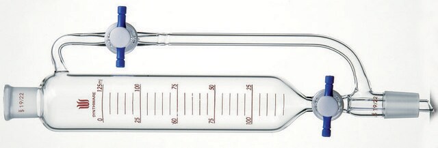 Synthware&#8482; pressure equalizing addition funnel with PTFE stopcock in equalizing line 25 mL, joint: ST/NS 14/20, stopcock: PTFE