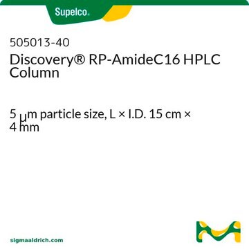 Columna para HPLC Discovery&#174; RP-AmideC16 5&#160;&#956;m particle size, L × I.D. 15&#160;cm × 4&#160;mm