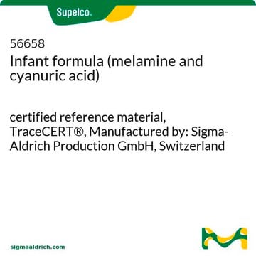 Infant formula (melamine and cyanuric acid) certified reference material, TraceCERT&#174;, Manufactured by: Sigma-Aldrich Production GmbH, Switzerland