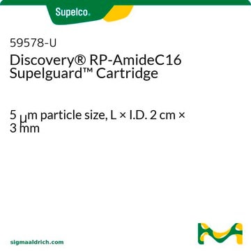 Cartucho Discovery&#174; RP-AmideC16 Supelguard 5&#160;&#956;m particle size, L × I.D. 2&#160;cm × 3&#160;mm