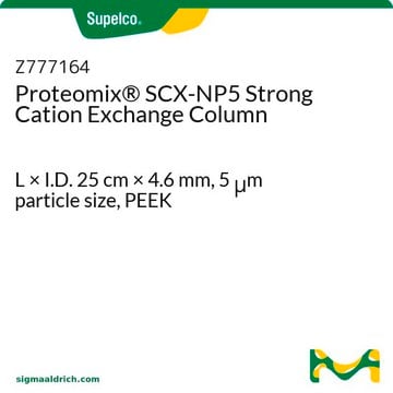 Proteomix&#174; SCX-NP5 starke Kationenaustauschsäule L × I.D. 25&#160;cm × 4.6&#160;mm, 5&#160;&#956;m particle size, PEEK