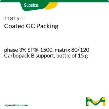 Relleno de GC recubierto phase 3% SP&#174;-1500, matrix 80/120 Carbopack B support, bottle of 15&#160;g