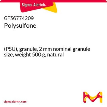 Polysulfone (PSU), granule, 2&#160;mm nominal granule size, weight 500&#160;g, natural