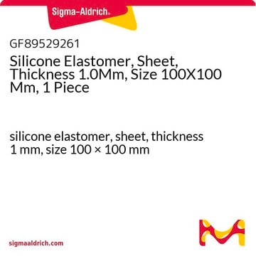 Silicone Elastomer, Sheet, Thickness 1.0Mm, Size 100X100 Mm, 1 Piece silicone elastomer, sheet, thickness 1&#160;mm, size 100 × 100&#160;mm