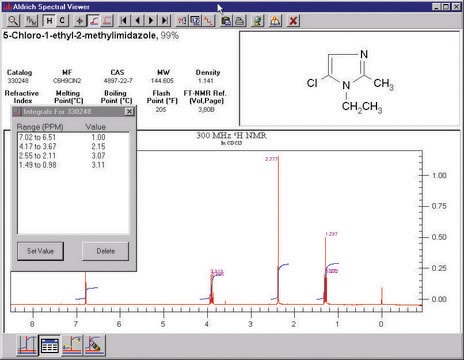 Aldrich&#174; Spectral Viewer&#8482; FT-NMR, standard library, network version