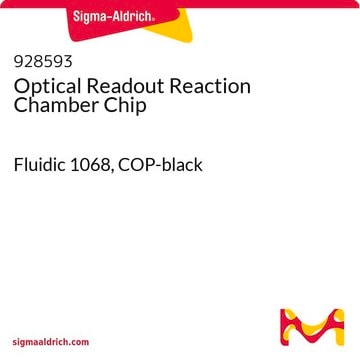 Optical Readout Reaction Chamber Chip Fluidic 1068, COP-black