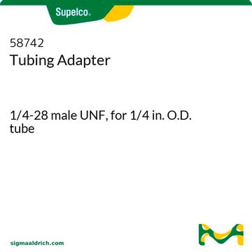 Tubing Adapter 1/4-28 male UNF, for 1/4 in. O.D. tube