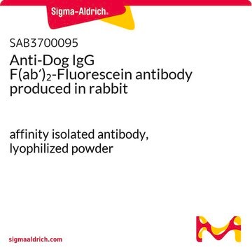 Anti-Dog IgG F(ab&#8242;)2-Fluorescein antibody produced in rabbit affinity isolated antibody, lyophilized powder