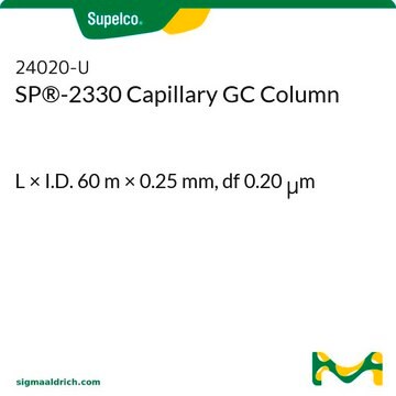 Colonne capillaire SP&#174;-2330 pour GC/CPG L × I.D. 60&#160;m × 0.25&#160;mm, df 0.20&#160;&#956;m