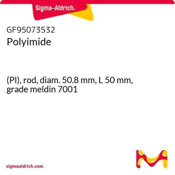 Polyimide (PI), rod, diam. 50.8&#160;mm, L 50&#160;mm, grade meldin 7001