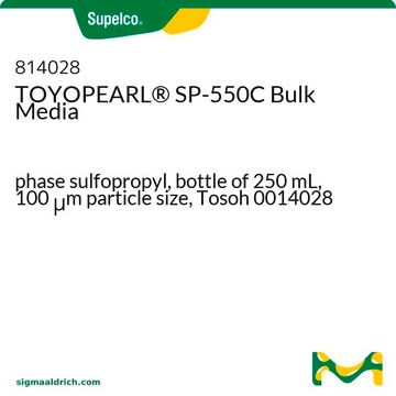 TOYOPEARL&#174; SP-550C Bulk Media phase sulfopropyl, bottle of 250&#160;mL, 100&#160;&#956;m particle size, Tosoh 0014028