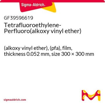 Tetrafluoroethylene-Perfluoro(alkoxy vinyl ether) (alkoxy vinyl ether), (pfa), film, thickness 0.052&#160;mm, size 300 × 300&#160;mm