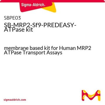 SB-MRP2-Sf9-PREDEASY-ATPase试剂盒 membrane based kit for Human MRP2 ATPase Transport Assays