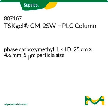 TSKgel&#174; CM-2SW HPLC Column phase carboxymethyl, L × I.D. 25&#160;cm × 4.6&#160;mm, 5&#160;&#956;m particle size