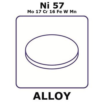 Hastelloy&#174; C276 - heat resisting alloy, Ni57Mo17Cr16FeWMn foil, 8mm disks, 0.025mm thickness, as rolled