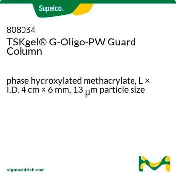 Precolumna TSKgel&#174; G-Oligo-PW phase hydroxylated methacrylate, L × I.D. 4&#160;cm × 6&#160;mm, 13&#160;&#956;m particle size