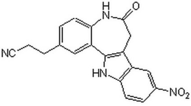 Alsterpaullone, 2-Cyanoethyl - CAS 852529-97-0 - Calbiochem A cell-permeable and reversible Alsterpaullone derivative that acts as a highly potent, ATP-competitive, selective inhibitor of Cdk1/cyclin B and GSK-3&#946;.