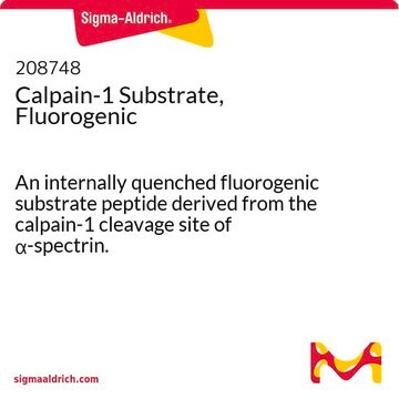 Calpain-1 Substrate, Fluorogenic An internally quenched fluorogenic substrate peptide derived from the calpain-1 cleavage site of &#945;-spectrin.