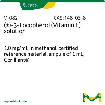 (±)-&#946;-Tocopherol (Vitamin E) solution 1.0&#160;mg/mL in methanol, certified reference material, ampule of 1&#160;mL, Cerilliant&#174;