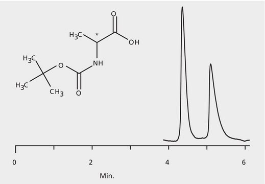 HPLC Analysis of t-BOC-Alanine Enantiomers on Astec&#174; CHIROBIOTIC&#174; T application for HPLC