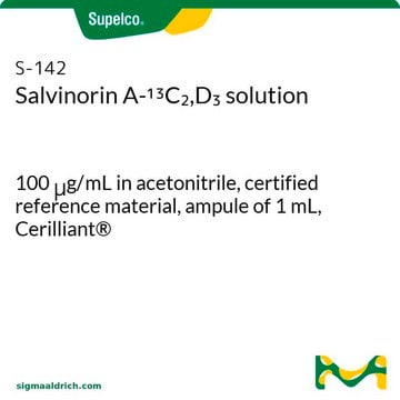 Salvinorin A-13C2,D3 solution 100&#160;&#956;g/mL in acetonitrile, certified reference material, ampule of 1&#160;mL, Cerilliant&#174;