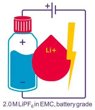 Lithiumhexafluorophosphat -Lösung in ethylmethyl carbonate, 2.0 M LiPF6 EMC, battery grade