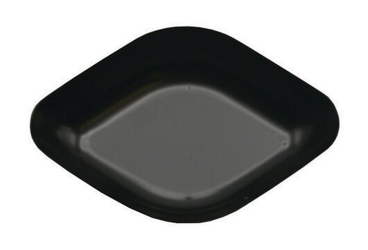 Diamond shaped weigh boats polystyrene, volume 30&#160;mL, black, anti-static