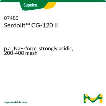 Serdolit&#8482; CG-120 II p.a., Na+-form, strongly acidic, 200-400&#160;mesh