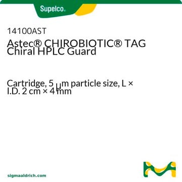 Astec&#174; CHIROBIOTIC&#174; TAG Chiral HPLC Guard Cartridge, 5&#160;&#956;m particle size, L × I.D. 2&#160;cm × 4&#160;mm