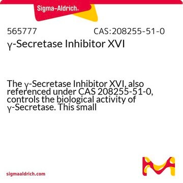 &#947;-Secretase Inhibitor XVI The &#947;-Secretase Inhibitor XVI, also referenced under CAS 208255-51-0, controls the biological activity of &#947;-Secretase. This small molecule/inhibitor is primarily used for Neuroscience applications.