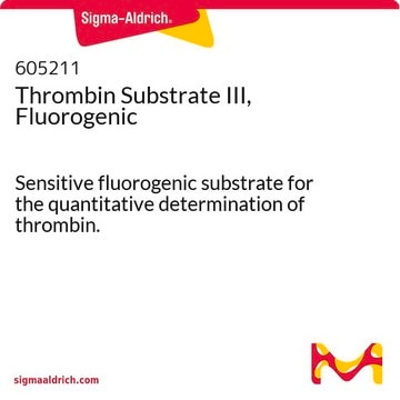 Thrombin-Substrat III, fluorogen – Calbiochem Sensitive fluorogenic substrate for the quantitative determination of thrombin.