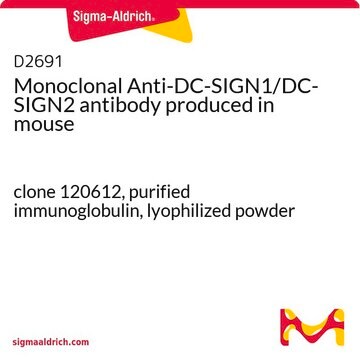 Monoclonal Anti-DC-SIGN1/DC-SIGN2 antibody produced in mouse clone 120612, purified immunoglobulin, lyophilized powder