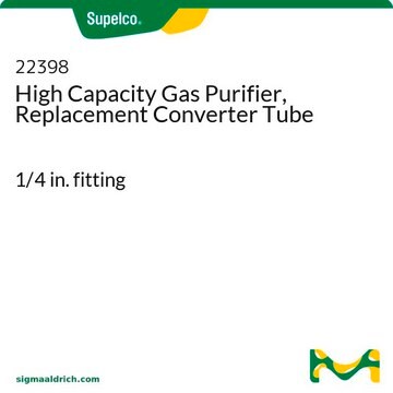 High Capacity Gas Purifier, Replacement Converter Tube 1/4&nbsp;in. fitting