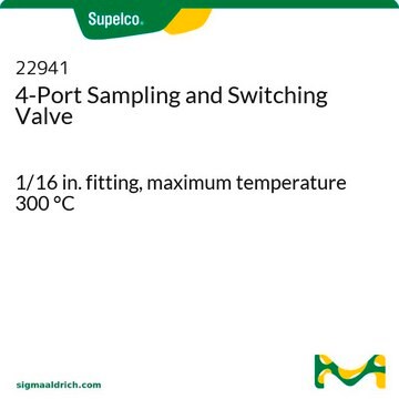 4-Port Sampling and Switching Valve 1/16 in. fitting, maximum temperature 300&#160;°C