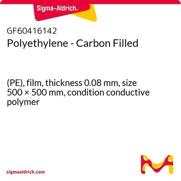 Polyethylene - Carbon Filled (PE), film, thickness 0.08&#160;mm, size 500 × 500&#160;mm, condition conductive polymer