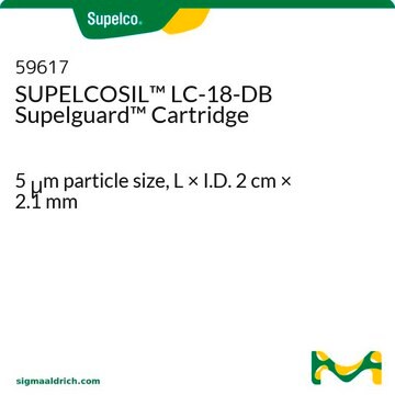 Cartucho SUPELCOSIL&#8482; LC-18-DB Supelguard 5&#160;&#956;m particle size, L × I.D. 2&#160;cm × 2.1&#160;mm