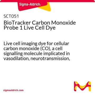 BioTracker Kohlenstoffmonoxid-Sonde-1-Farbstoff für Lebendzellen Live cell imaging dye for cellular carbon monoxide (CO), a cell signalling molecule implicated in vasodilation, neurotransmission, anti-inflammatory and anti-apoptotic processes.