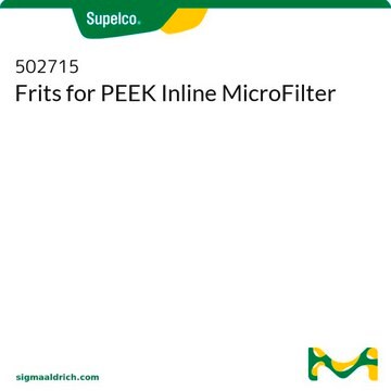 Frits for PEEK Inline MicroFilter